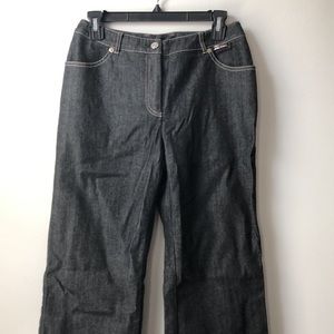 St. John Sport Black Flare Leg Jeans size 6